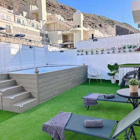 Big Villa Puerto Rico Streetfront With Private Saltwater Jacuzzi Pool, Bbq, Kitchen & 3 Terraces Near Shopping Center Puerto Rico (Gran Canaria) Zewnętrze zdjęcie