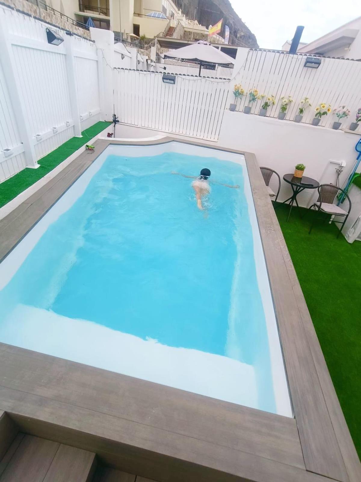 Big Villa Puerto Rico Streetfront With Private Saltwater Jacuzzi Pool, Bbq, Kitchen & 3 Terraces Near Shopping Center Puerto Rico (Gran Canaria) Zewnętrze zdjęcie